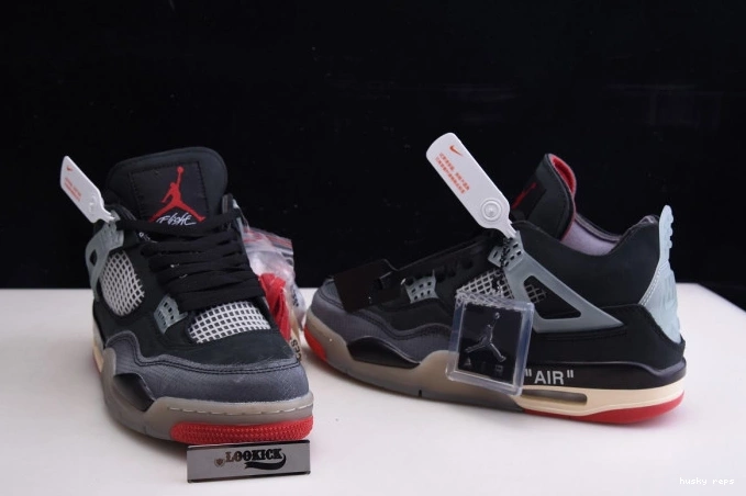 Cheap Husky Bred White CV9388-001 x Jordan Off 4 Retro Air 0805